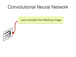 Convolutional Neural Network
Let’s consider the following image
 