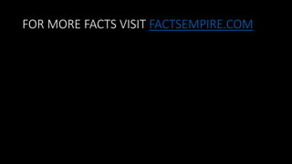 FOR MORE FACTS VISIT FACTSEMPIRE.COM
 