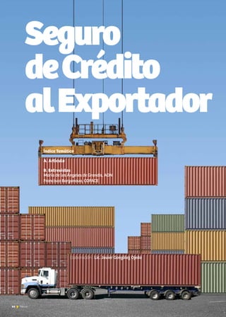 44 News
Seguro
deCrédito
alExportador
Índice Temático
A. Artículo
B. Entrevistas
María de los Ángeles de Grandis, AON
Francisco Borgonovo, COFACE
44 News
Elaboración : Lic. Javier González Ojeda
 
