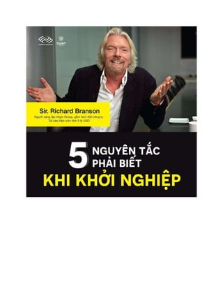 5 nguyên tắc phải biết khi khởi nghiệp