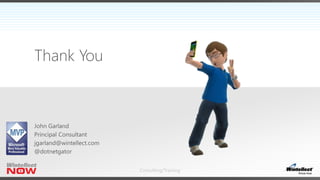 Consulting/Training
Thank You
 