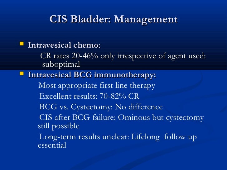 non surgical therapies of bladder cancer