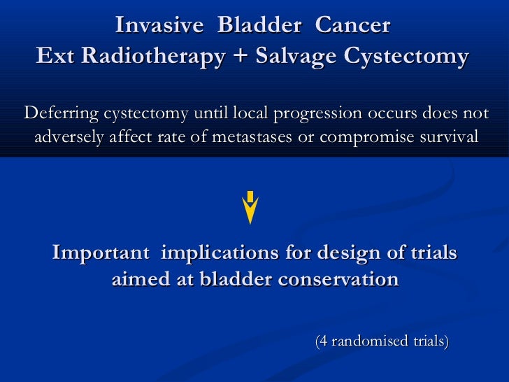 non surgical therapies of bladder cancer