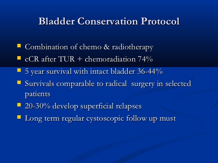 Chemotherapy protcols for advanced bladder cancer