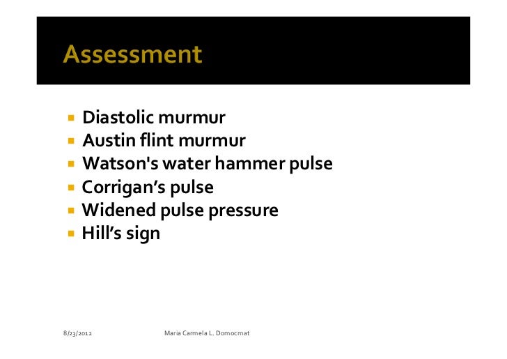 Nursing Care of Clients with Valvular Disorders