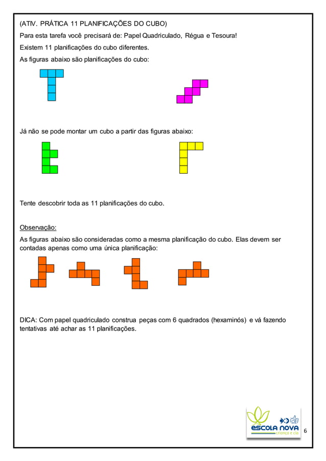 5o ano temática 1 bloco retangular (fazer até 18) | PDF