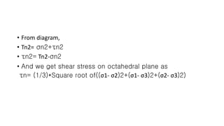 5 octahedral shear stress theory | PPTX