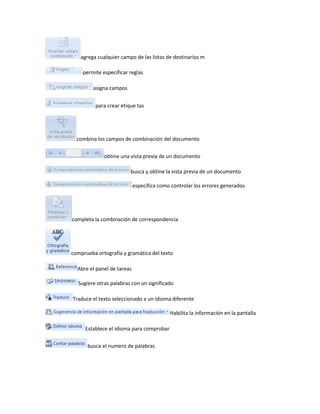 partes de la cintas de word