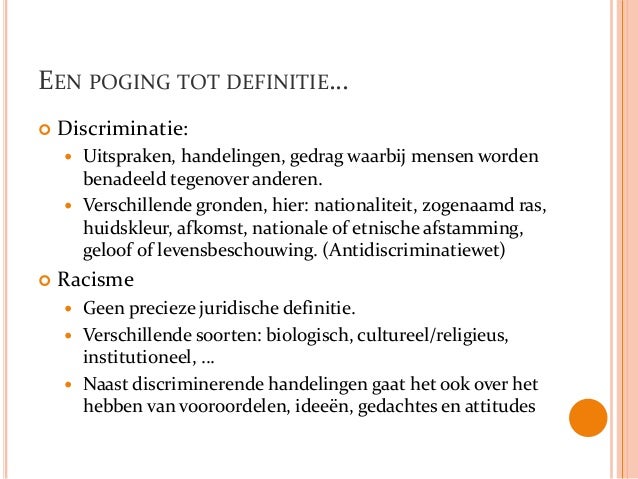 ppt sessie 5 - omgaan met discriminatie en racisme onder jongeren