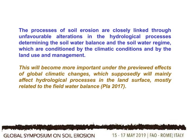 Soil degradation and erosion processes under new extensive agro ...