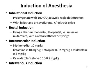 Inhalation Induction 5) Paediatric Anaesthesia.pptx the best available | PPTX