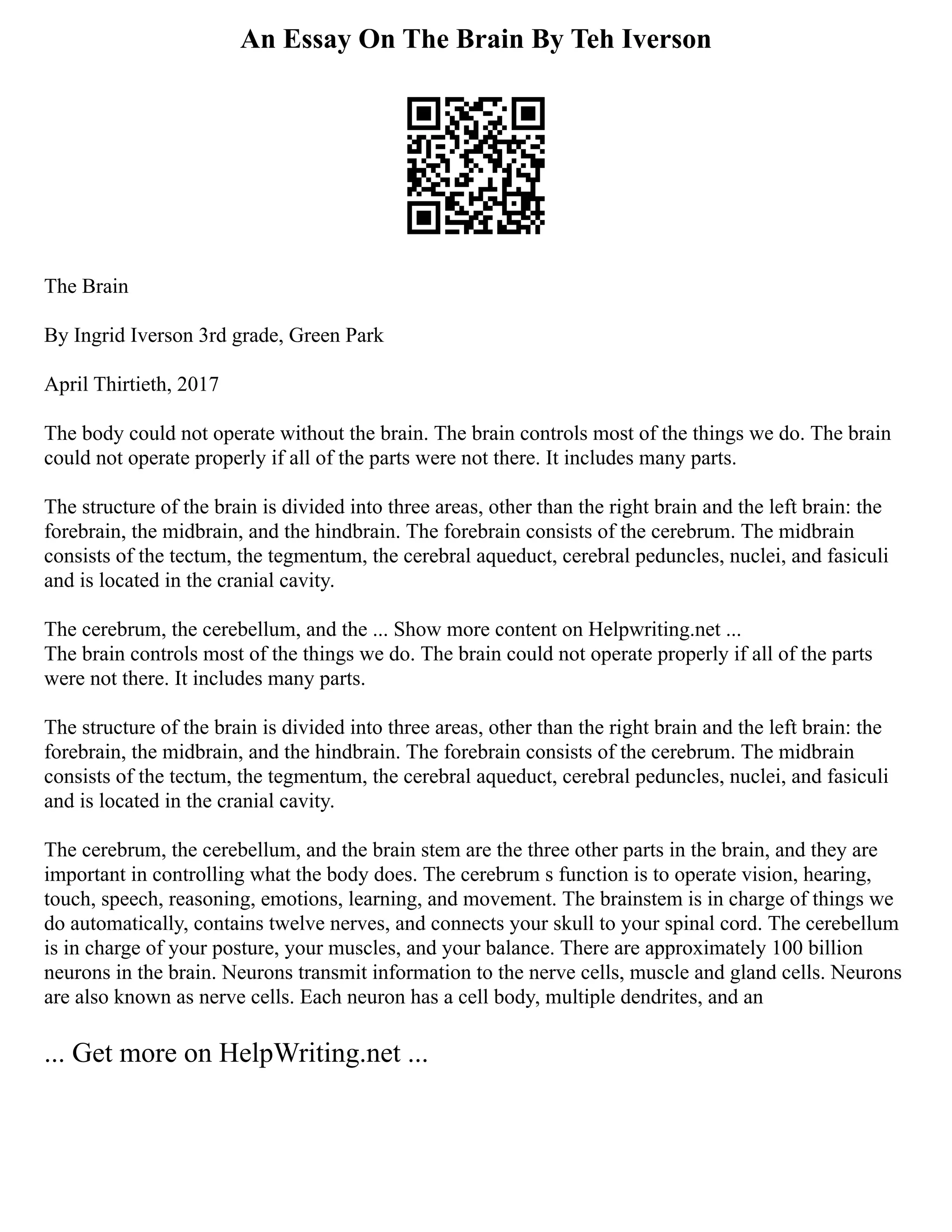 5 Paragraph Narrative Essay Example Guide | PDF
