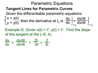 5 parametric equations, tangents and curve lengths in polar coordinates ...
