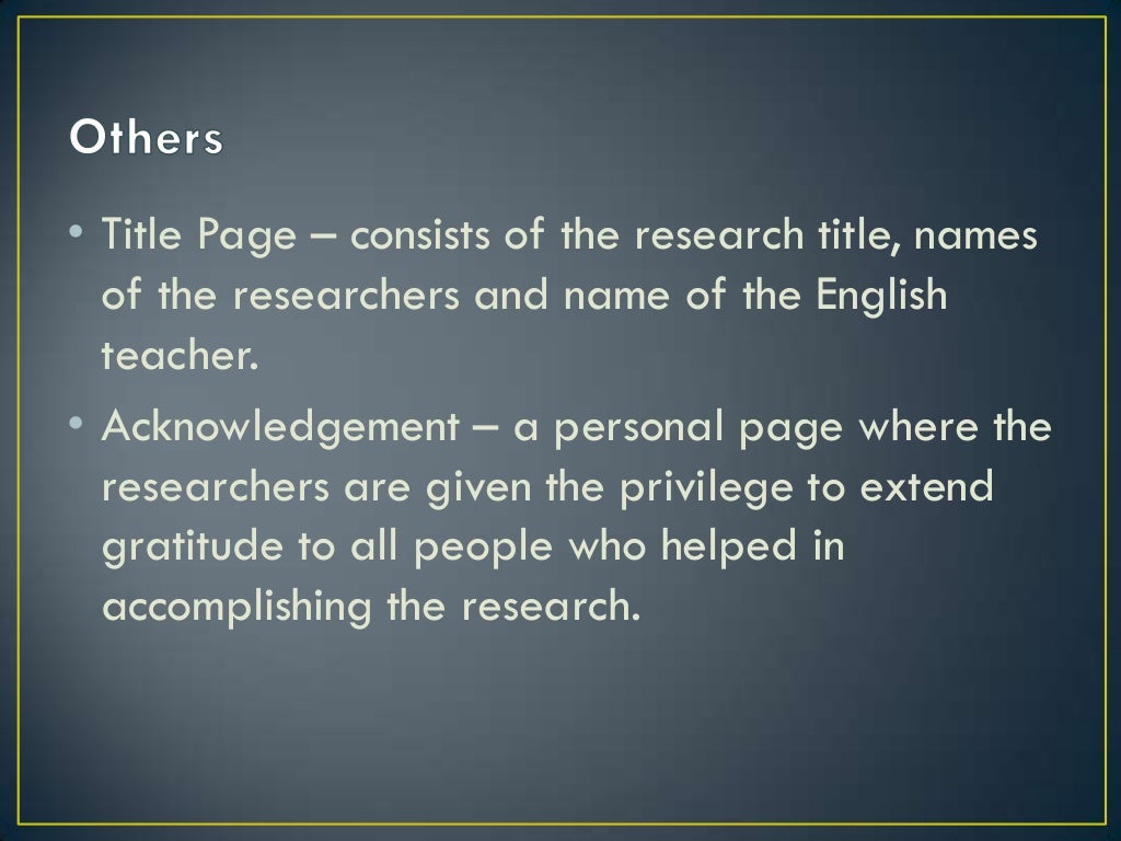 5 parts of research paper for beginners
