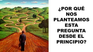 ¿POR QUÉ 
NOS 
PLANTEAMOS 
ESTA 
PREGUNTA 
DESDE EL 
PRINCIPIO? 
 