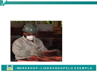 Disciplina Operacional e SMS
como Valor
Trabalhador
corretamente
equipado

- WO R K S H O P – L I D E R A N D O P E L O E X E M P L O

 