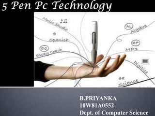 B.PRIYANKA
10W81A0552
Dept. of Computer Science

 