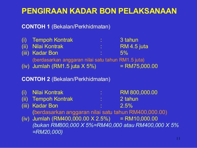 Surat Mendapatkan Bon Pelaksanaan