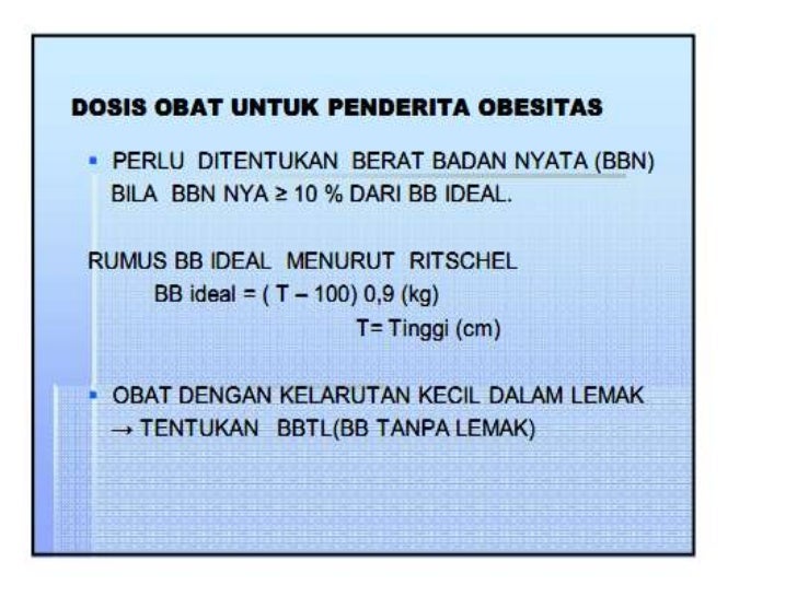 perhitungan dosis obat