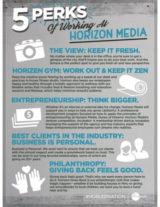 5 Perks of Working at Horizon Media