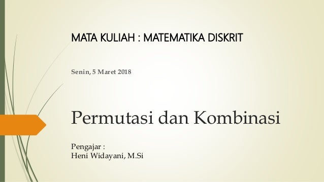 5 Permutasi Dan Kombinasi 5 Permutasi Dan Kombinasi