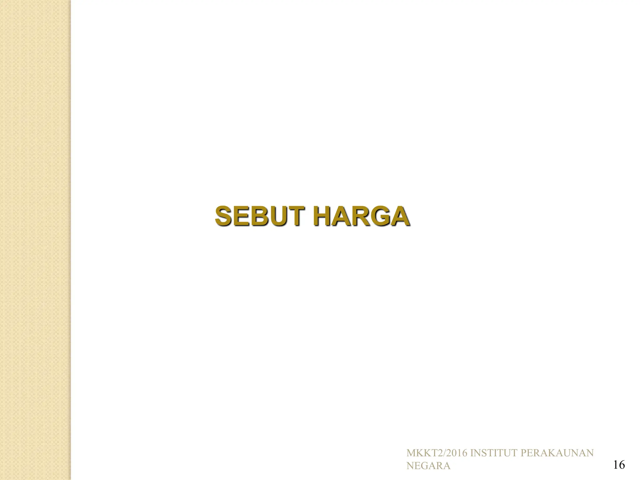 Perolehan Sebut Harga Kerajaan Sekadar Rujukan Pdf