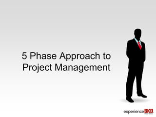 5 Phase Approach to
Project Management
 