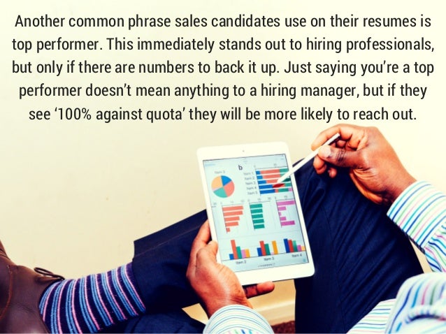 5 phrases to omit from your sales resume
