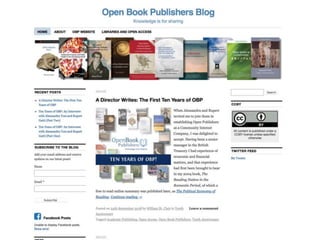 OPERAS : a distributed publishing
platform
 