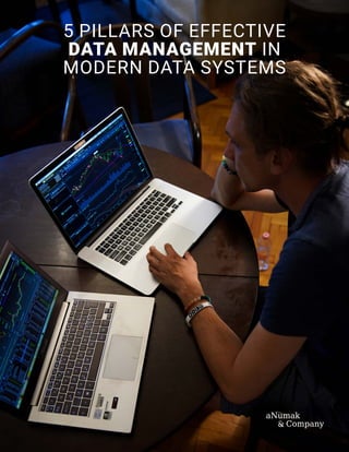 5 PILLARS OF EFFECTIVE
DATA MANAGEMENT IN
MODERN DATA SYSTEMS
 