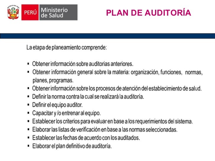Plan de Auditoria