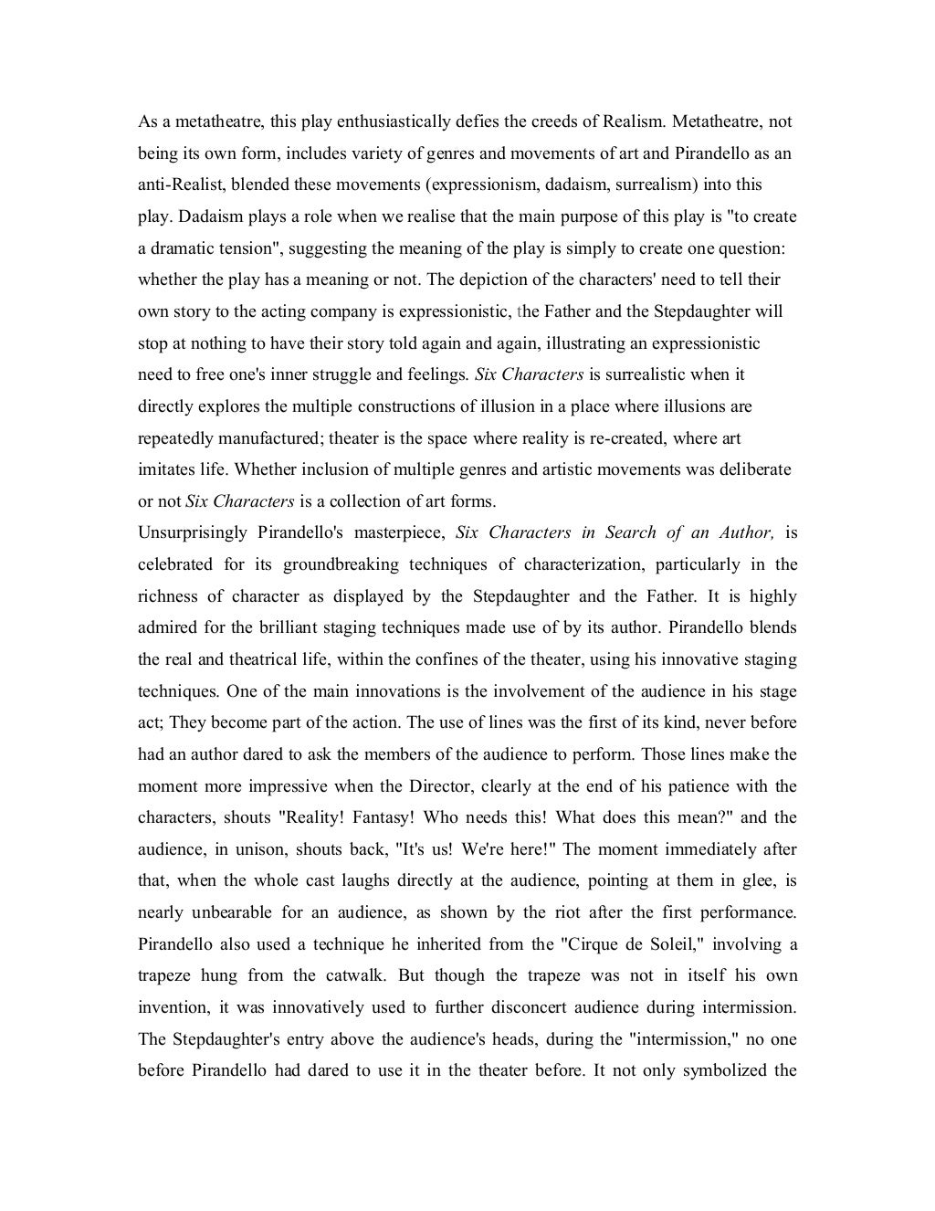 MODERN PLAYS (19201950)