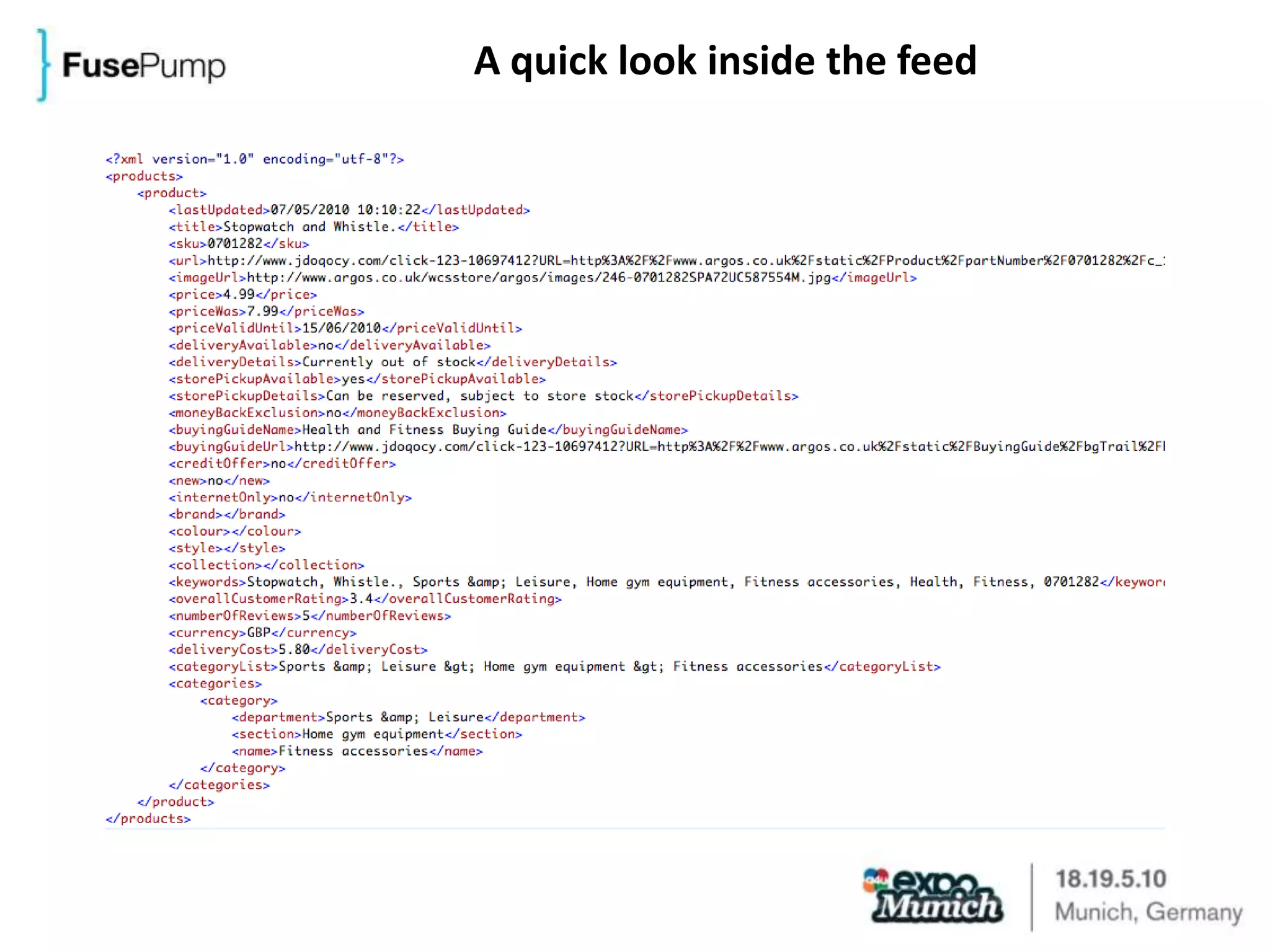 A quick look inside the feed