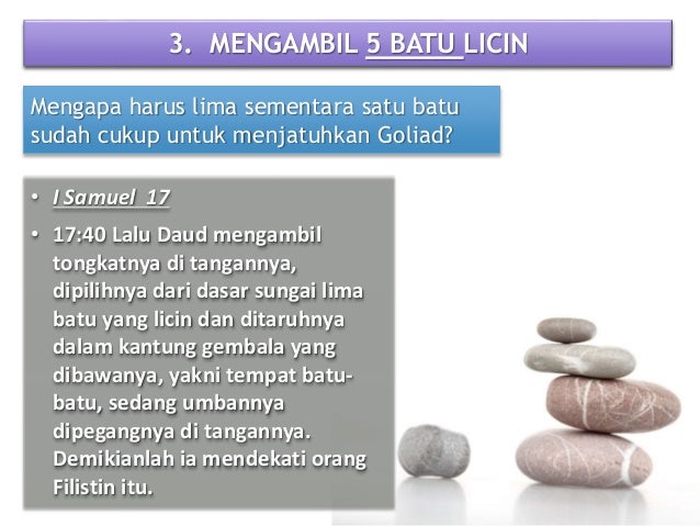 Khotbah Rohani 5 Batu Licin