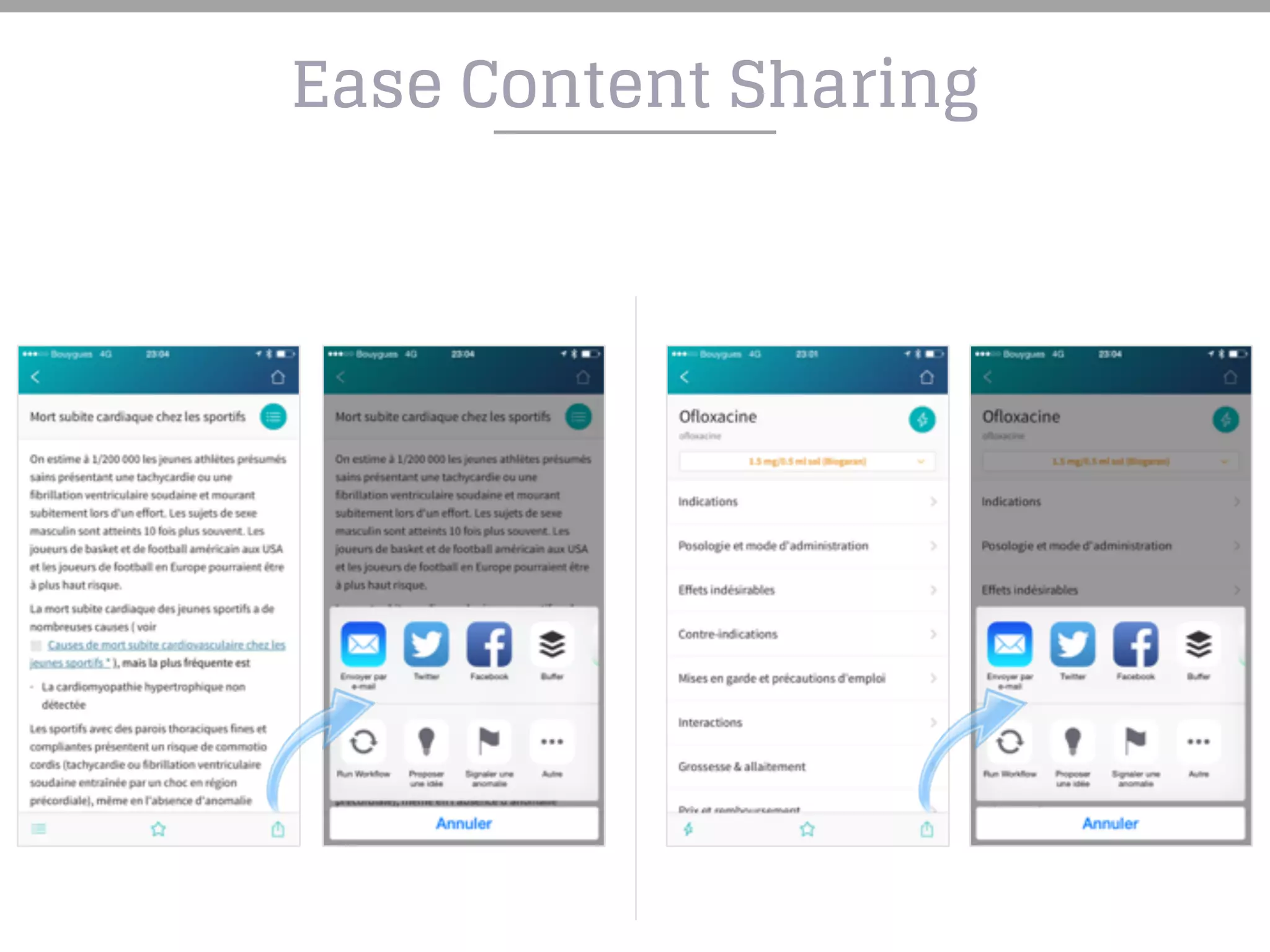 Ease Content Sharing
 