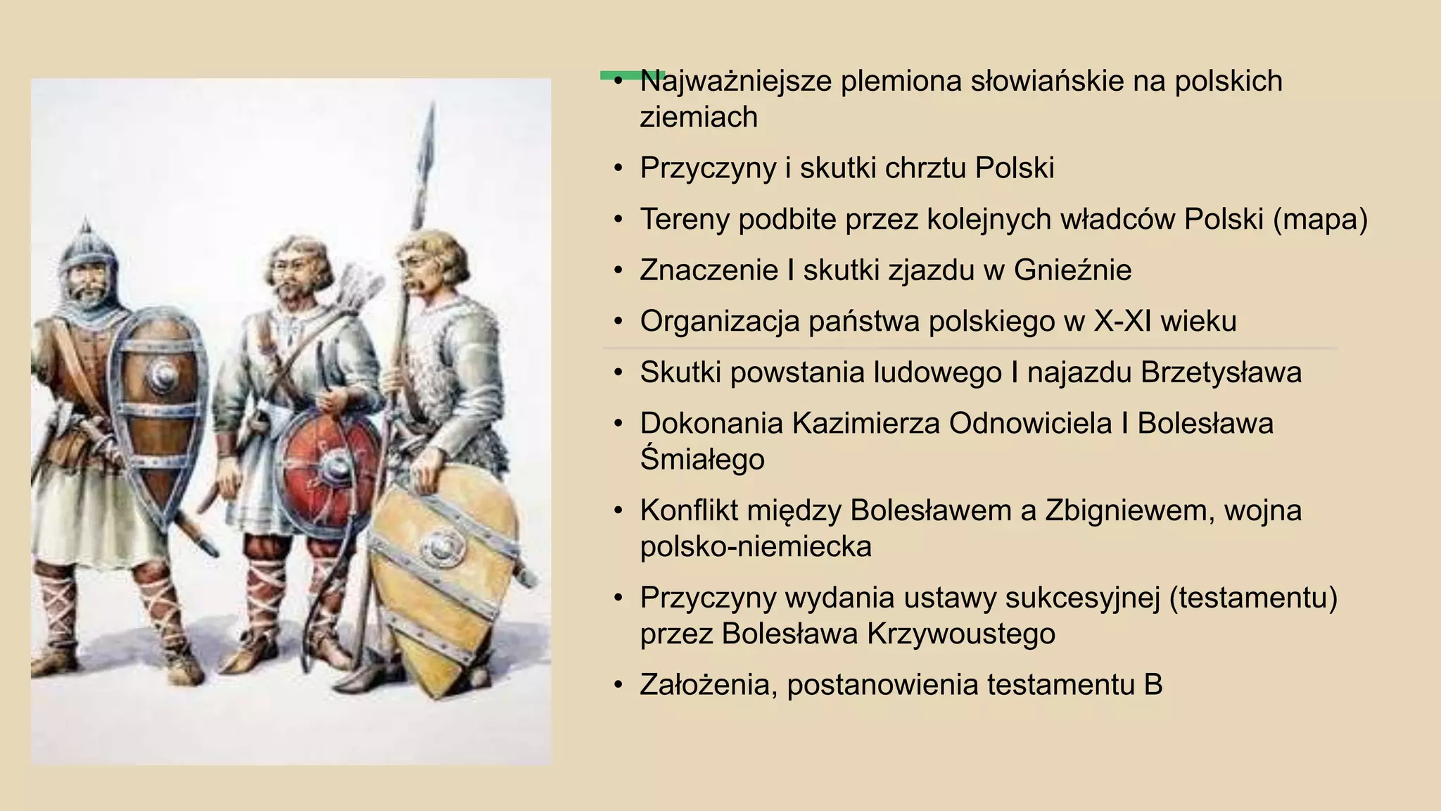 Początki państwa polskiego - powtórzenie | PPTX