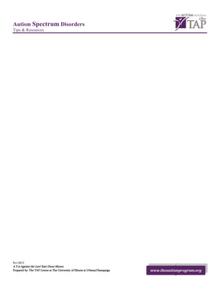 TAP Tip Sheet - 5 point scale | PDF