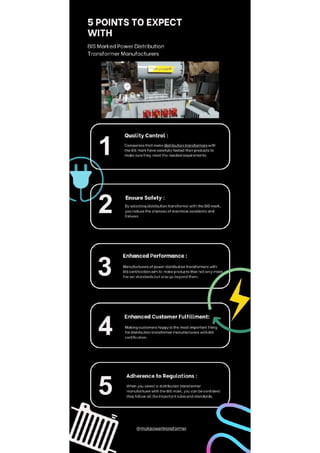5 Points To Expect with BIS Marked Power Distribution Transformer Manufacturers