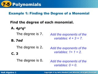 5 Polynomials understanding the ideas of | PPT