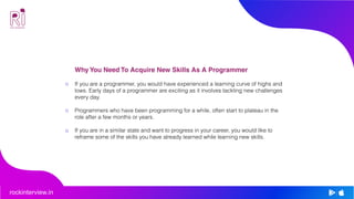 Five Powerful Skills To Boost Programme career | PPT