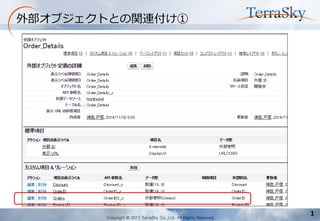 Copyright © 2011 TerraSky Co.,Ltd. All Rights Reserved. 
1 
外部オブジェクトとの関連付け①  