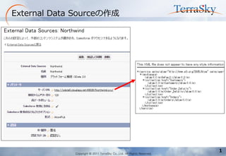 Copyright © 2011 TerraSky Co.,Ltd. All Rights Reserved. 
1 
External Data Sourceの作成  