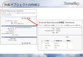 Copyright © 2011 TerraSky Co.,Ltd. All Rights Reserved. 
1 
外部オブジェクトの作成①  