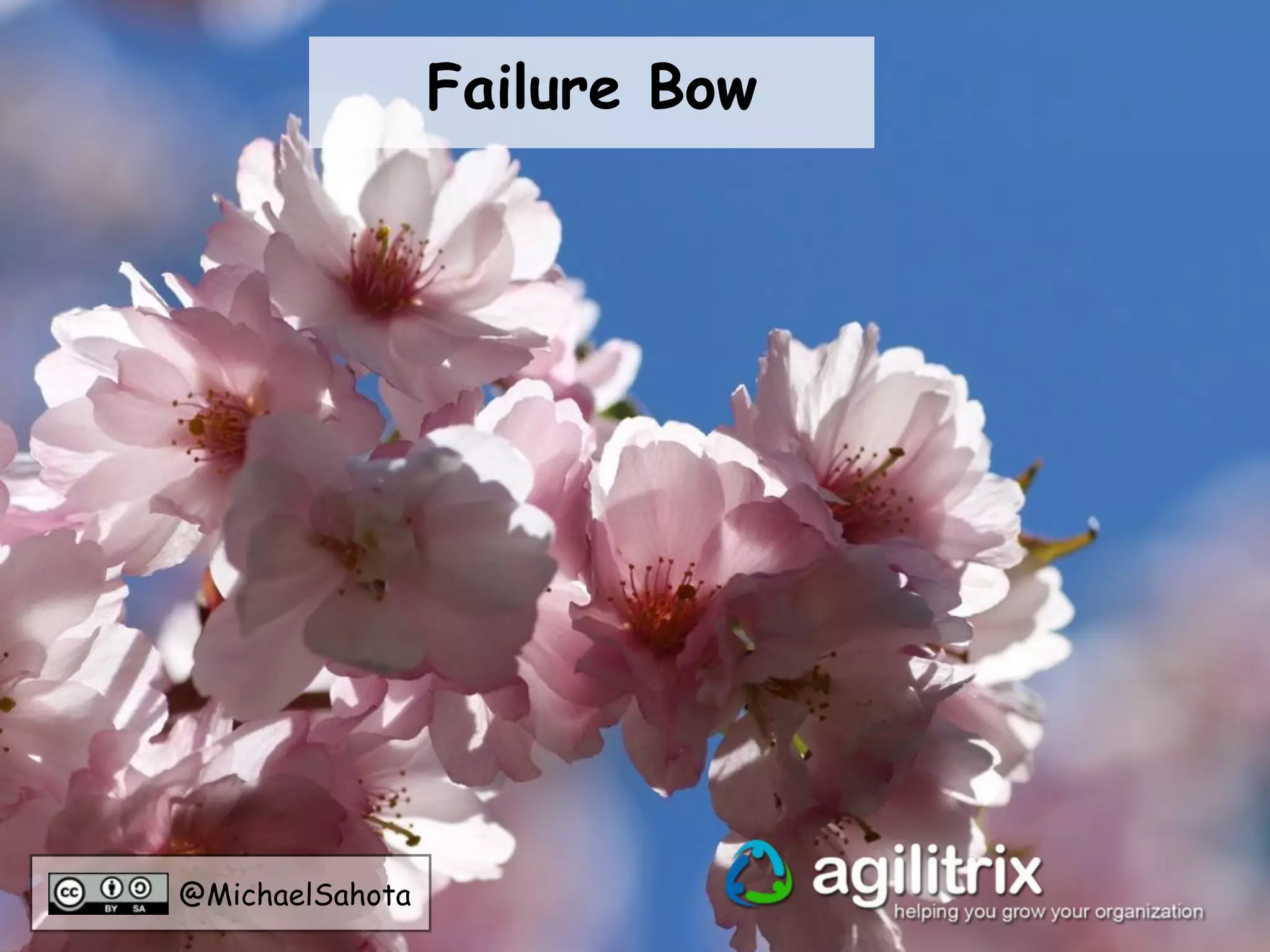 @MichaelSahota
Failure Bow
 