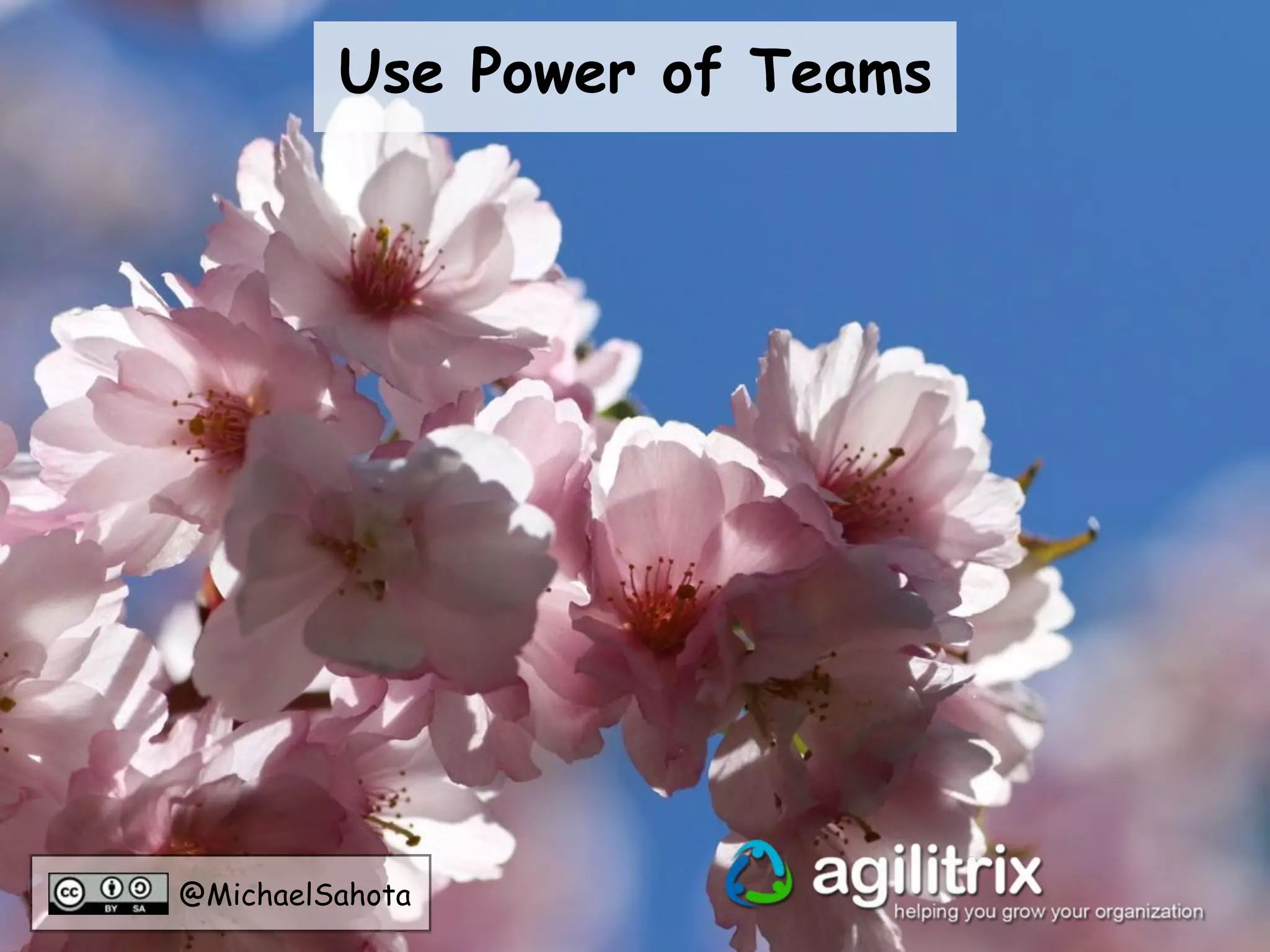 @MichaelSahota
Use Power of Teams
 