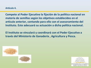 Consulta Regional sobre Políticas públicas en Semillas en América Latina, Por Ing. Enzo Benech