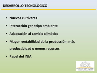 Consulta Regional sobre Políticas públicas en Semillas en América Latina, Por Ing. Enzo Benech