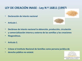 Consulta Regional sobre Políticas públicas en Semillas en América Latina, Por Ing. Enzo Benech