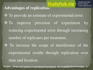 5 Principles Of Experimental Designs And Analysis | PDF