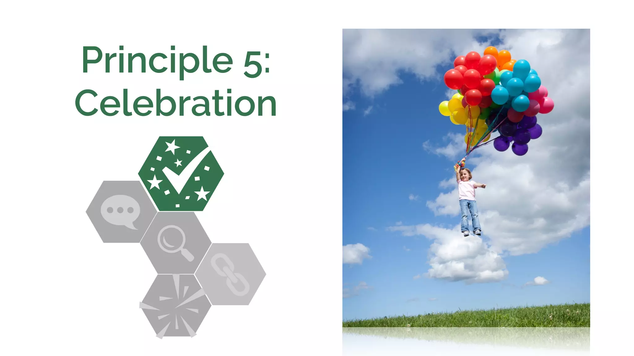 Principle 5:
Celebration
 